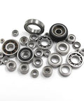 10 Pack Heavy Duty 6302 ZZ Deep Groove Ball Bearings 15x42x13mm Double Metal Shielded Chrome Steel set displayed on a white background.