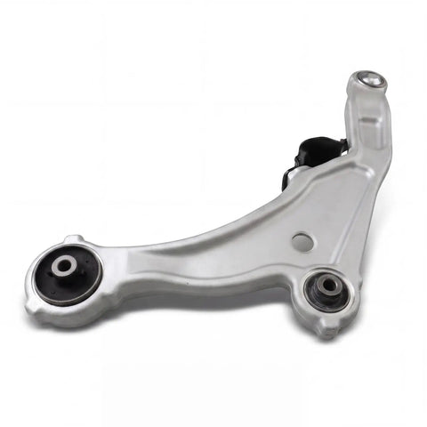 Bulletproof Suspension Control Arm Kit With Ball Joints For 09 Through 14 Nissan Maxima with silver finish and black bushings.