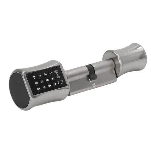 5 In 1 Smart Door Lock For Wooden Doors Offers Dope Keyless Entry With App And Bluetooth Tech to secure your pad, shown from the side.