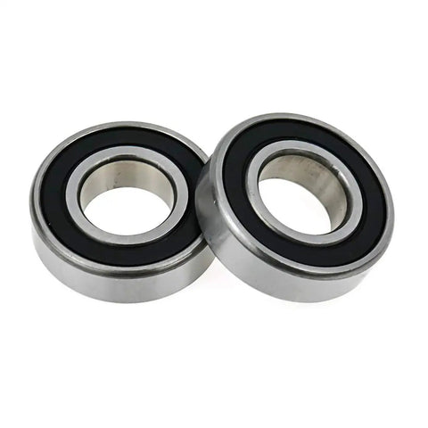 5 Pack 6004RS Ball Bearings Double Sealed Deep Groove Bearings 20 X 42 X 12 Millimeter bearing steel with rubber seals.