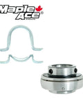 Rock Solid Heavy Duty Two Bolt Pillow Block Bearing Housing Uc206 18 with mount clips, fits 1 1/8 inch bore for durable performance.