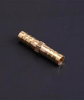 Heavy Duty Brass Barbed Hose Fitting Connector Set For 3mm To 25mm Hoses Leak Proof Copper Coupler, single fitting on black background