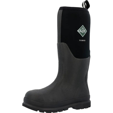 Site Crew Approved Professional Heavy Duty Mens Steel Toe Work Boots Featuring Triple Rubber Toe Caps And Nonslip Rubber Outsoles For The Daily Grind, side view, gray waterproof design.