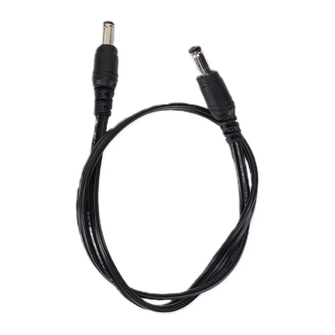Black power cable with plug connectors designed for use with Cordless Mini Bench Grinder With 3 Inch Wheel And Variable Speed Shifting.