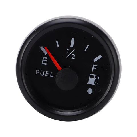 Slick Marine Fuel Level Sensor And Dashboard Gauge 240 To 33 Ohm With Rust Proof Stainless Sender 152 mm Black Fuel Gauge