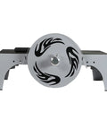 Badass Adjustable Flywheel Trainer For Eccentric Strength Training With Variable Inertia Load and Progressive Resistance, front view.