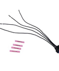 Plug And Play Grille Shutter Actuator With Solenoid Connectors Kit For Chrysler Pacifica 2017 To 2018 with wires and connectors.