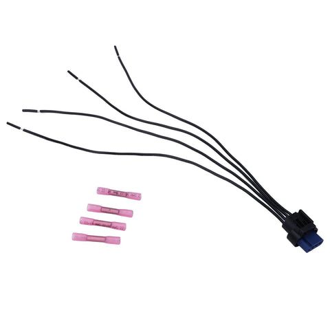 Active Grille Shutter Actuator Solenoid Connectors Kit For Chrysler Pacifica 2017 2018, black wires and pink connectors for installation.