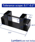 Dimensions of Outdoor Firewood Log Storage Bracket Kit Heavy Duty Steel Firewood Holder Built To Last Adjustable To Any Length
