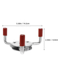 Heavy Duty Stainless Steel Smoke Sensor Disassembly Tool For Quick Transducer Replacement And Hassle Free Home Office Fire Alarm Maintenance Routine, showing a detailed view with red grips.
