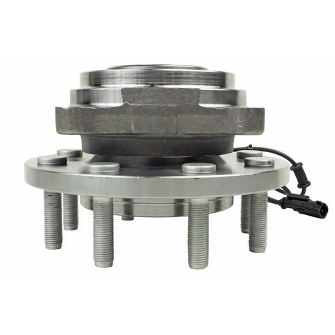 Heavy Duty Pair Of Front Wheel Bearings And Hub Assemblies For Ram 2500 And 3500 Work Trucks 2012 To 2018, detailed view of assembly.