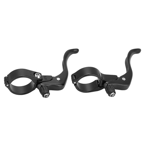 Pair Of Lightweight Aluminum Alloy Road Bike Brake Levers For 31.8mm Handlebars Black Durable And Sturdy With Smooth Braking