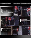 Boss Level 20V Brushless Cordless Drill Driver Delivering Killer 90Nm Torque And No Fuss Three Mode Settings for screw tightening, flat drilling, and impact.