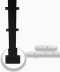 Top Shelf Free Standing EV Charger Cable Holder And Waterproof Station Box Heavy Duty Galvanized Steel base with pre-drilled holes
