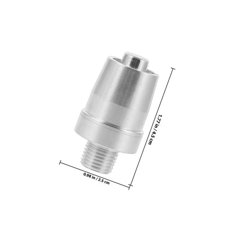 Heavy Duty Aluminum Alloy Blower Air Nozzle For Compressed Air Tools, 1.77 in height, 0.98 in diameter.