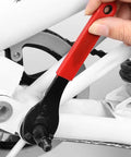 Bottom Bracket Tool Adjustable Pin Spanner and Lock Ring Wrench for Bicycle Repair in use, carbon steel, compact 16.3 cm, portable