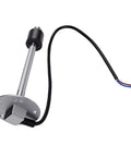 Knockout Fuel Sender Gauge Kit With Splash Proof Stainless Steel Sensor And Slick Seven Color Digital Display, sensor rod with wires.