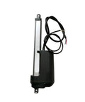 Heavy Duty 24V Dc Electric Linear Actuator Badass Push Pull Cylinder Low Key Quiet Telescopic Rod with wires and compact base.