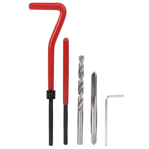 M5 Thread Repair Insert Kit 25 pieces in transparent organizer box for common steel and non ferrous alloys tools