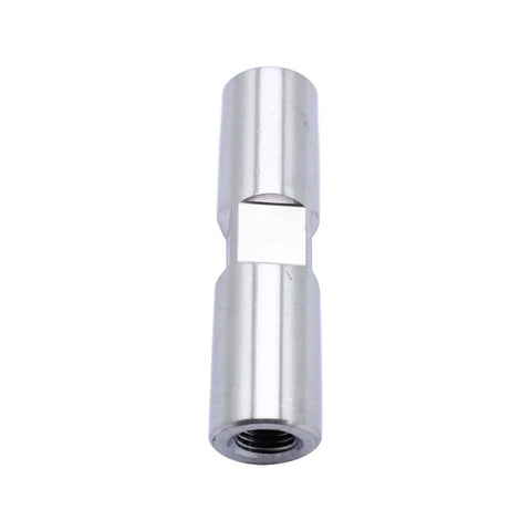 Heavy Duty Adjustable Stainless Steel Tensioning Rod With Heim Joint End For Alternator Bracket Mount close-up view showing polished finish and threaded end.