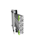 Lv62010ZZ Double Shielded Roller Bearing 6X20X10mm V Groove Pulley Wheel For Linear Guide Rails mounted on aluminum rail.