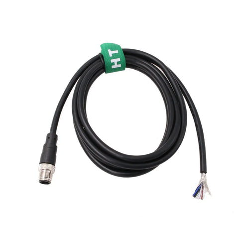 M12 A Coded 4 Pin Shielded Sensor Actuator Cable 3m for Industrial Automation and DeviceNet CANopen IO Link Profibus, bare wire ends