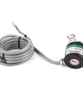 Photoelectric Rotate Encoder For Industrial Automation 3 Phase Hollow Shaft GTK3808 24V with wiring and label, compact design