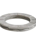 Rock Solid 8Mm Stainless Steel Wedge Lock Washers With Plain Silver Finish No Roll Anti Shake Construction Heavy Duty General Use 200 Piece Workhorse Hardware Set, detailed view of a wedge lock washer.