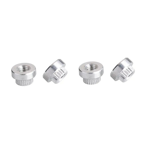 Knockout Grade M3 Stainless Steel Clinching Rivet Nuts 30 Pack shown with knurled grip for secure fastening in builds.