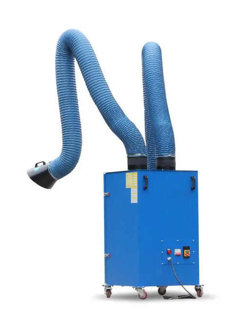 Mobile Welding Fume Extractor And Industrial Dust Collector With 3 Stage Filtration Pre Filter HEPA And Activated Carbon