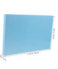 High Density Polyurethane Foam Sheet Protective Pad Insert Cushioning For Cases in sky blue, measures 11.81 x 7.87 x 0.78 inches.