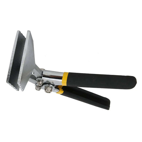 3 Inch Curved Sheet Metal Hand Seamer for bending and flattening, heavy duty all steel construction with double dipped grips