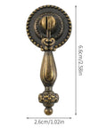 Retro Antique Cupboard Pull Handle Set In Metal Brass Easy Install For Wardrobe And Kitchen Cabinets Drawers 6.6cm Length Bronze Finish