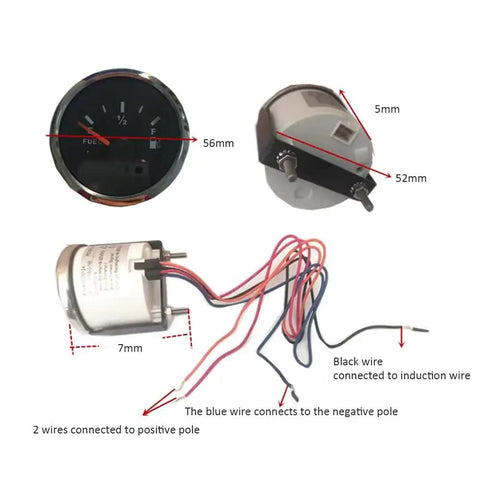 Hardcore Stainless Steel Fuel Sender And Rock Solid Fuel Gauge With Spot On Water Level Sensor For Boat Car Truck Rv Measuring Sixty Centimeters with detailed wiring.