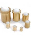 Top Shelf Brass Ball Plungers Featuring A Snappy Spring Mechanism And Grit Resistant Stainless Steel Build For Hassle Free Push Fit Assembly And Knockout Workshop Projects, assorted sizes in brass.