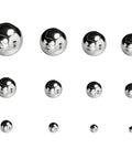 Assorted Full-Size Precision Steel Balls Set With Storage Box For Bicycle And Machinery, 530 Pieces, Rust-Resistant Chrome Steel Spheres