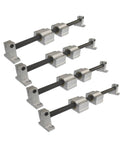 Rock Solid Linear Motion Shaft Guide Kit Featuring Four 20mm X 2450mm Case Hardened Aluminum Rods Paired With Eight SCS20UU Bearing Blocks
