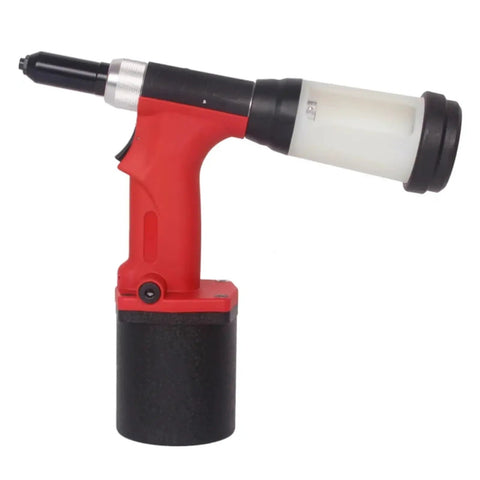 Kickass Pneumatic Blind Riveter Gun Handles 2.4 To 4.8MM Fasteners professional-grade tool with red handle and black base.