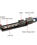 Top Notch T12 Trapezoidal Lead Screw Kit With Brass Nut And Nema11 28mm Stepper Motor For 6mm Pitch Precision Cnc Linear Motion Slides And Killer Diy Transport Builds, showing parts and assembly.