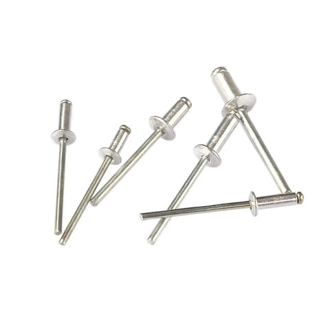 Pop Rivets Kit Pro Grade For DIY Projects 120Pc Aluminum Blind Rivets M3.2 M4 assorted sizes displayed against white background
