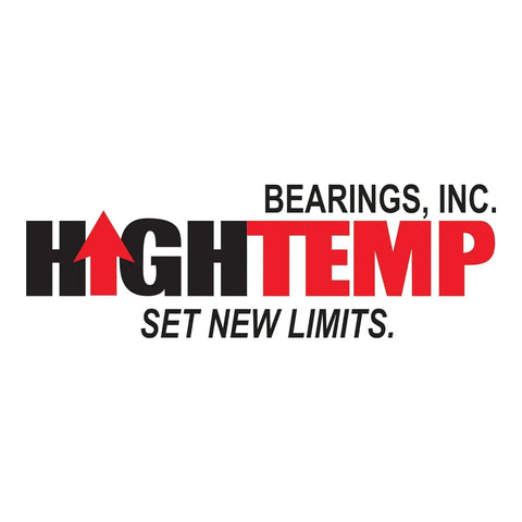 High Temp Bearings, Inc. logo with text 'High Temp' in bold black and red, slogan 'Set New Limits' below.