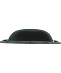 Badass Wrought Iron Cup Bin Pull featuring rock solid construction with a matte black finish, 3x2in size for cabinets.