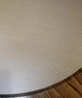Fifty Inch Wooden Lazy Susan Turntable Smooth Rotating Serving Tray For Dining Room close-up of natural wood surface with texture
