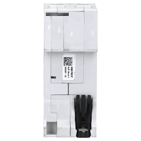 Front view of Residual Current Device FI Safety Switch DS201 B10 A 10A Single Unit 230V AC Type B Earth Leakage Trip, DIN-rail mount