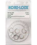 Tough As Nails 254 SMO Stainless Steel Wedge Lock Washers For M12 Threads packaged in clear casing, includes six units.