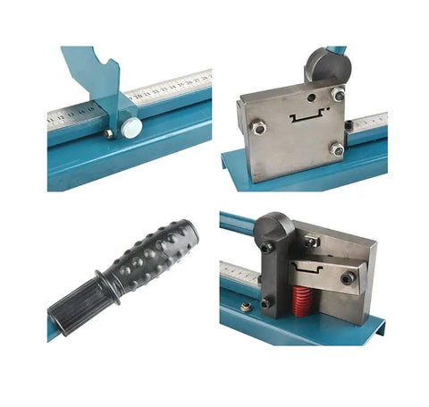 Manual Guide Rail Cutter Tool With Double Groove And 50cm Ruler For Slotted Aluminum Delivers Clean Burr Free Cuts And Precision Cutting
