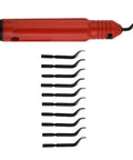Pro Grade Deburring Hand Tool For Pipes And Sheet Metal With Wear Resistant HSS Blade And Comfortable Grip Includes 10 Replacement Blades