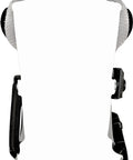 Front view of All Purpose Kneepads With Five Eighth Inch Cushion Inserts One Pair Non Slip Slotted Frame With Live Hinge in white
