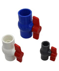 Top Shelf White UPVC Ball Valve With Forty Millimeter Inner Diameter For Quick Plumbing Pipe Switch Swap and Tight Glued Joint Fits