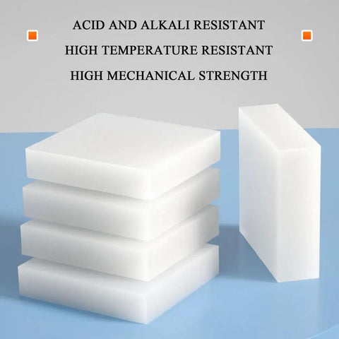 Rock Solid Reusable Plastic Support Pads 200X200MM Heavy Duty Anti Vibration Shim Plates stacked for equipment leveling.